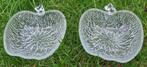 2 Vintage glazen schaaltjes appel, Antiek en Kunst, Antiek | Glas en Kristal, Ophalen
