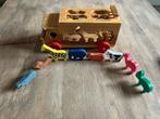 BIEDEN, Houten puzzel auto met diertjes, Ophalen, Gebruikt, Jongen of Meisje