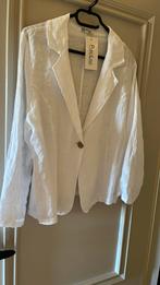 PURO LINO LINNEN BLAZER 42, Kleding | Dames, Ophalen of Verzenden, Nieuw, Wit