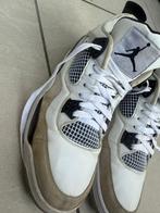 Air Jordan 4 Retro Wit/Zwart | Maat 42 | Origineel | Gebruik, Kleding | Heren, Schoenen, Ophalen of Verzenden, Gedragen, Nike Air Jordan