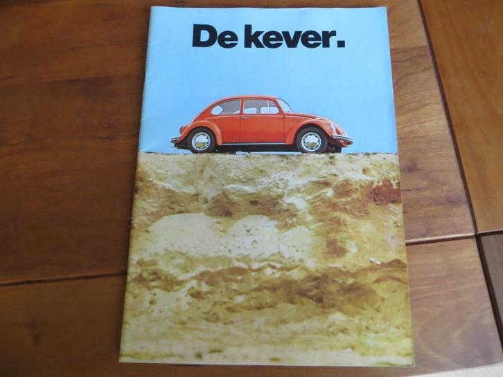 Folder Volkswagen Kever, Kever Cabrio 11-1969, 40 blz, mooi!, Boeken, Auto's | Folders en Tijdschriften, Zo goed als nieuw, Volkswagen