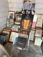 Partij Schilderijen & Lijsten - 100 Stuks, Antiek en Kunst, Kunst | Schilderijen | Klassiek, Ophalen of Verzenden