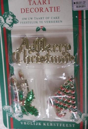 Oude Hema Kerst taart decoratie taartdecoratie beschikbaar voor biedingen