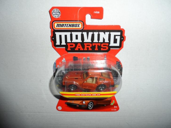 Matchbox Moving Parts - 1982 Datsun 280 ZX - 1:64, Hobby en Vrije tijd, Modelauto's | Overige schalen, Nieuw, Auto, Ophalen of Verzenden