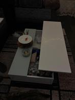 Moderne salontafel met opbergruimte, Huis en Inrichting, Tafels | Salontafels, Kunststof, Gebruikt, 100 tot 150 cm, Ophalen of Verzenden