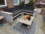 Houten Tuinbank Hoekbank Set, Tuin en Terras, Tuinbanken, Ophalen, Gebruikt, Hout