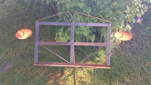 Sfeervolle brocante ijzeren pupiter menuhouder, Antiek en Kunst, Antiek | Overige Antiek, Ophalen