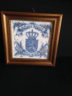 Ingelijste Tegel met wapen van Nederland Leeuw Juliana 1948, Gebruikt, Overige typen, Onbekend, Ophalen of Verzenden