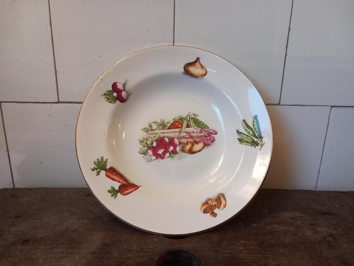 gratis verzenden vintage soepbord Frankrijk Moulin des Loups, Antiek en Kunst, Curiosa en Brocante, Verzenden