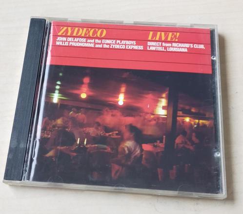 Zydeco Live! CD John Delafose Willis Prudhomme 1989, Cd's en Dvd's, Cd's | Jazz en Blues, Gebruikt, Jazz, 1980 tot heden, Ophalen of Verzenden
