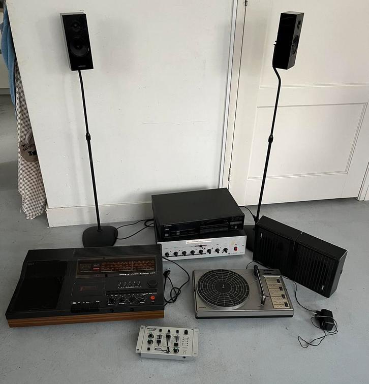 Vintage stereo, RCF Amplifier, Pioneer, Erres, Greatz etc., Audio, Tv en Foto, Stereo-sets, Gebruikt, Cassettedeck, Cd-speler