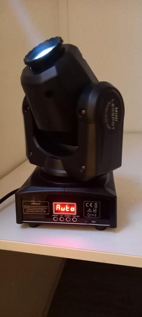 Mini geboren moving head 50 watt, Muziek en Instrumenten, Licht en Laser, Nieuw, Licht, Geluidgestuurd, Kleur, Ophalen of Verzenden