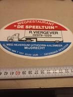 Wegrestaurant de speeltuin r vergeven mijdrecht, Verzamelen, Ophalen of Verzenden, Zo goed als nieuw