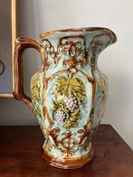Antieke majolica wijnkan, Antiek en Kunst, Ophalen of Verzenden