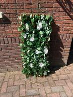 Wilge trellis met zijde bladeren en witte bloemen, Tuin en Terras, Ophalen of Verzenden, Haag, 100 tot 250 cm