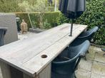 Steiger Houten tafel  kantoortafel tuintafel eettafel etc, Tuin en Terras, Tuintafels, Ophalen, Gebruikt, Rechthoekig, Hout