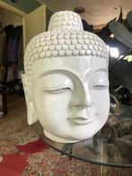 Witte Boeddha Hoofd Beeld, Huis en Inrichting, Woonaccessoires | Boeddhabeelden, Ophalen of Verzenden