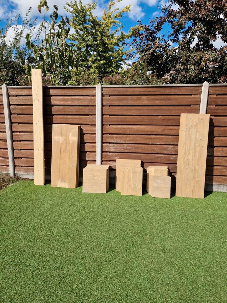 Houten Steiger Onderdelen, Doe-het-zelf en Verbouw, Steigers, Gebruikt, Overige typen, Minder dan 2 meter, Ophalen