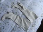 witte overknee laarzen, mt39, hoge hak, Hoge laarzen, Ophalen of Verzenden, Gedragen, Wit