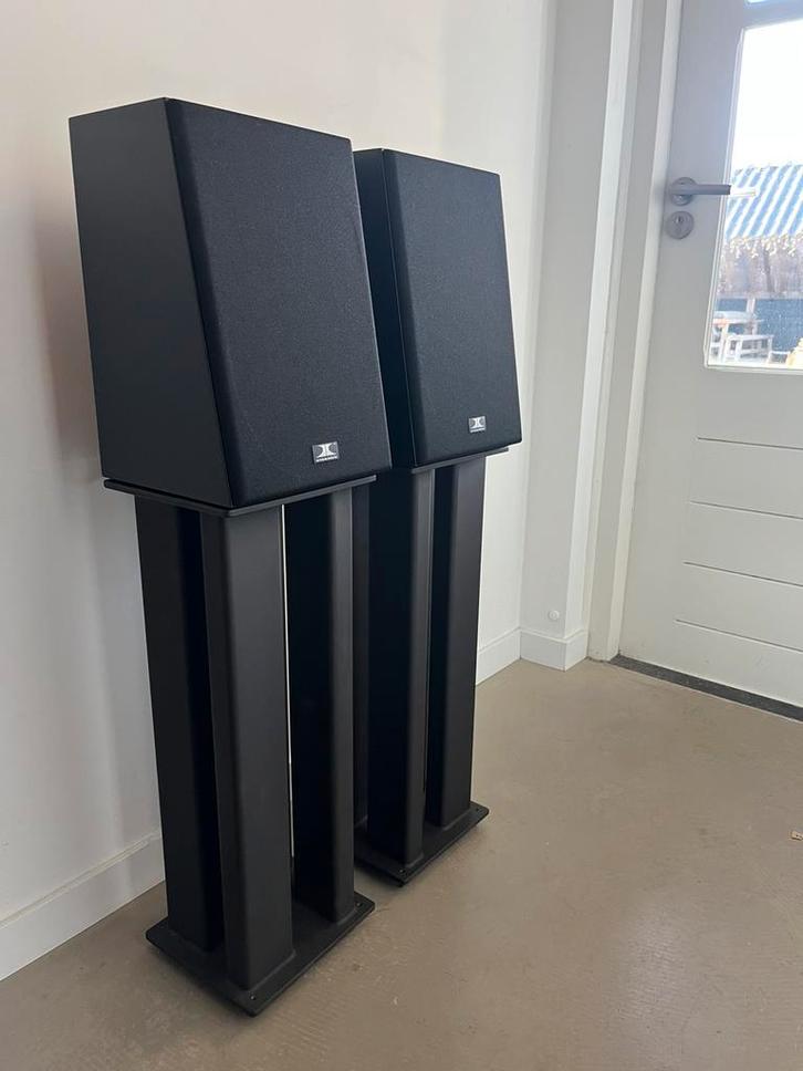 Pawel Acoustics Ensemble PA1 Silver luidsprekers met stands, Audio, Tv en Foto, Luidsprekers, Gebruikt, Front, Rear of Stereo speakers