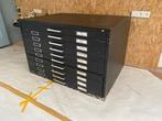 Metalen tekenladekast - bxdxh 108.5x81,0x71,5 cm, Ophalen, Gebruikt, 100 tot 150 cm, 5 laden of meer