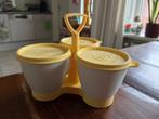 Tupperware serveer trio, Ophalen of Verzenden, Gebruikt, Crème, Overige typen
