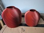 2 3d geprinte koperen vaasjes met schoonheidsfoutjes, Overige materialen, Overige kleuren, N, Zo goed als nieuw