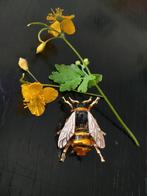 Bijen broche, bee pin, bij, insect, natuur, Overige materialen, Verzenden, Zwart, Minder dan 4 cm
