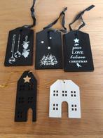 Houten labels kerst, Hobby en Vrije tijd, Ophalen of Verzenden