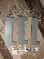Hettich ladefronten (6 stuks) en lengtereling, Nieuw, Minder dan 100 cm, Grijs, 25 tot 50 cm