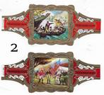 2 sigarenbandjes overwinning op zee + einde vrijheidsoorlog, Verzamelen, Verzenden, Zo goed als nieuw, Sigarenbandjes