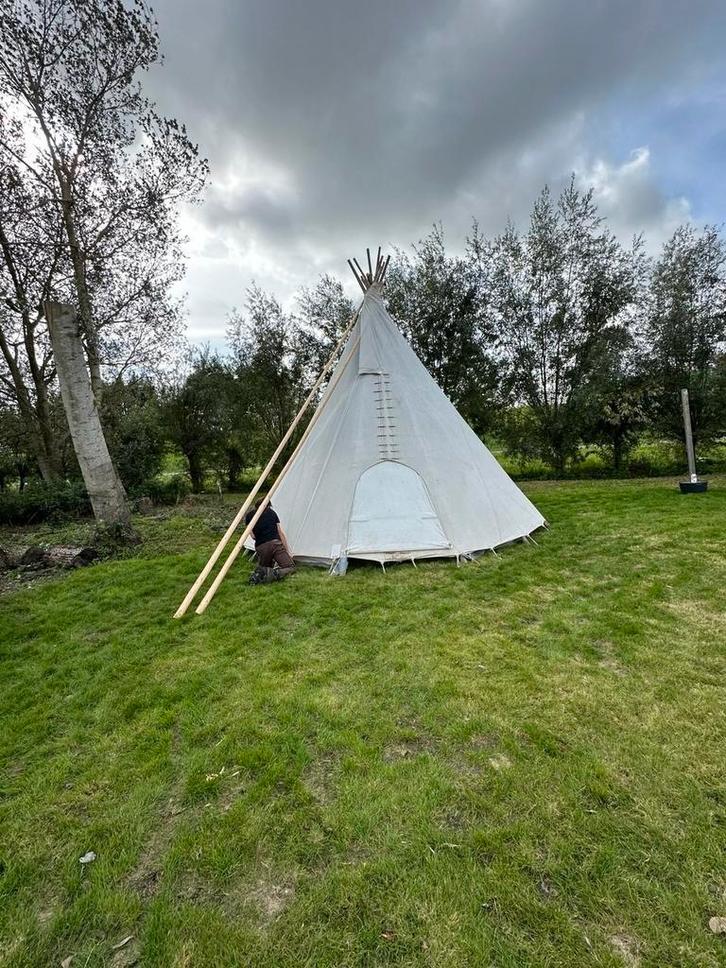 Tweedehands/2e hands tipi tenten, enkele keren gebruikt, Caravans en Kamperen, Tenten, Gebruikt, Ophalen