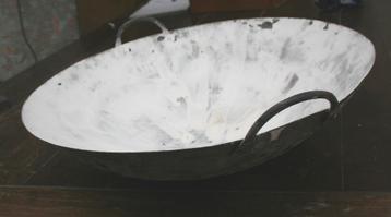 fusing glas RVS wok-vorm Ø 40 cm  beschikbaar voor biedingen