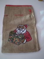 4 jute zakjes om kerst / sinterklaas-cadeautje in te pakken., Ophalen of Verzenden, Zo goed als nieuw