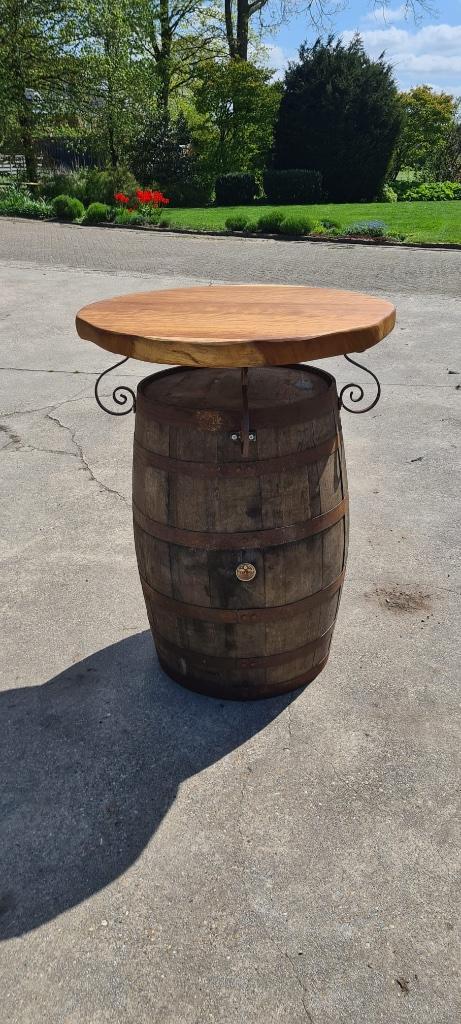 Whiskeybarrel statafel Actie! 200 euro korting!, Huis en Inrichting, Tafels | Statafels, Zo goed als nieuw, Ophalen of Verzenden