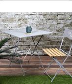Balkon / Tuintafel Taupe, in nieuwstaat. 70x70 (geen stoel), Tuin en Terras, Ophalen, Tuintafel Taupe, Vierkant, Zo goed als nieuw