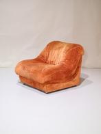 Italiaanse fauteuil oranje vintage jaren '70 - 2, Huis en Inrichting, Fauteuils, Ophalen, -, -, 75 tot 100 cm