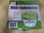 Mini hakmolen draaiknop op deksel., Huis en Inrichting, Ophalen of Verzenden, Nieuw
