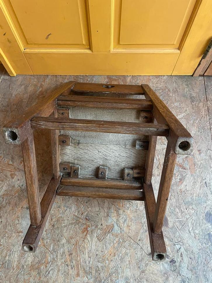 Antieke Eikenhouten Kinderstoel, Huis en Inrichting, Stoelen, Gebruikt, Eén, Hout, Bruin, Ophalen of Verzenden