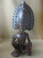 Groot houten beeld man met hond Filippijnen 41 cm, Antiek en Kunst, Kunst | Beelden en Houtsnijwerken, Ophalen of Verzenden