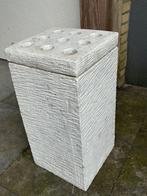 Stenen waxine zuil, Ophalen, Overige materialen, 50 tot 75 cm, Wit