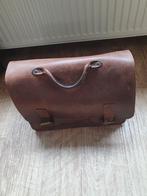 Mooie leren boekentas van originele ruitertassen, Ophalen of Verzenden, Zo goed als nieuw, Leer, Minder dan 50 cm