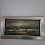 Olieverfschilderij van John Bevort - Hollandse branding, Antiek en Kunst, Kunst | Schilderijen | Klassiek, Ophalen of Verzenden