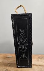 LEUKE BROCANTE HOUTEN WIJNKOFFER, Gebruikt, Ophalen of Verzenden, Minder dan 5 flessen, Minder dan 50 cm