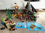 Grote Playmobil piratenwereld met schip & eiland, Ophalen of Verzenden, Zo goed als nieuw