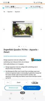 SuperFish Quadro 70 Pro | 67L | 55 x 35 x 45,7CM Wit, Dieren en Toebehoren, Ophalen of Verzenden