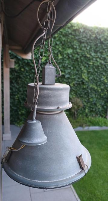 industriële lamp - diameter 45 cm - hoogte totaal 160 cm beschikbaar voor biedingen