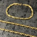 18k gouden ketting met armband set versace, Sieraden, Tassen en Uiterlijk, Kettingen, Ophalen of Verzenden, Nieuw, Goud