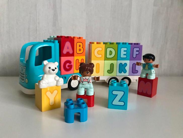 Lego Duplo Alfabet vrachtwagen met figuurtjes set 10915, Kinderen en Baby's, Speelgoed | Duplo en Lego, Zo goed als nieuw, Duplo