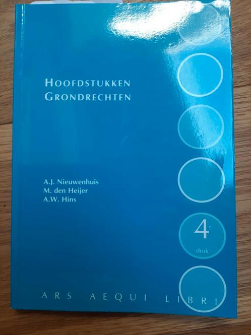 A.J. Nieuwenhuis - Hoofdstukken grondrechten, Boeken, Wetenschap, Zo goed als nieuw, Ophalen of Verzenden